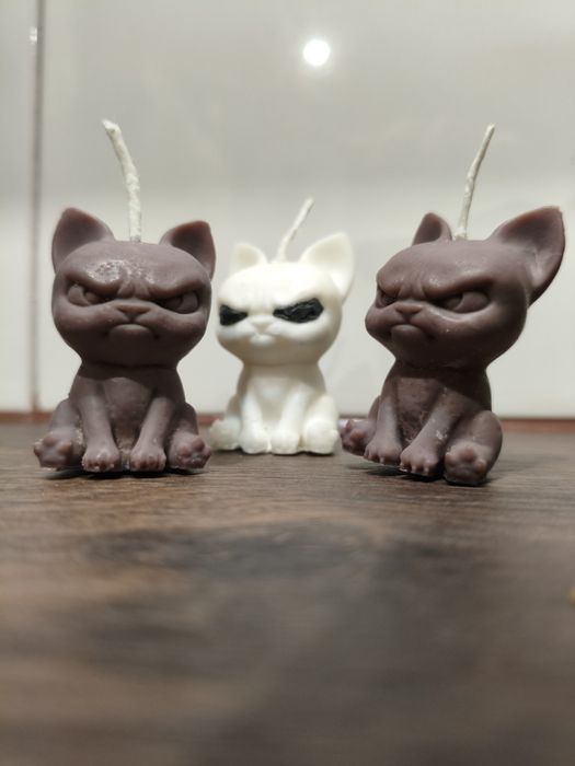 świeca sojowa pies brązowy