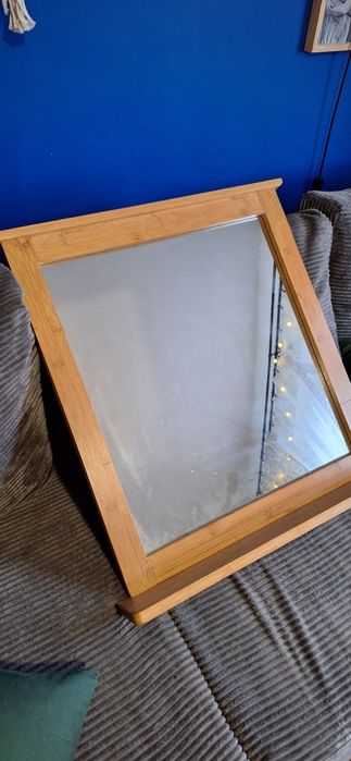 Lustro duże drewniana rama