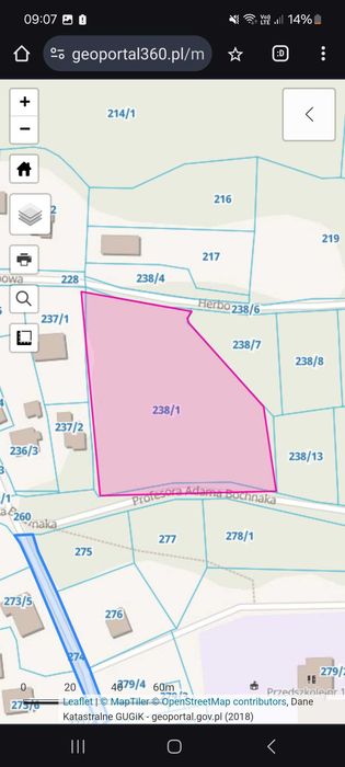 Działka leśna w sercu uzdrowiska Swoszowice 52a