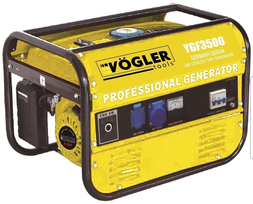 Agregat prądotwórczy VÖGLER GmbH 1-fazowy 2,9 KVA benzynowy, Generator