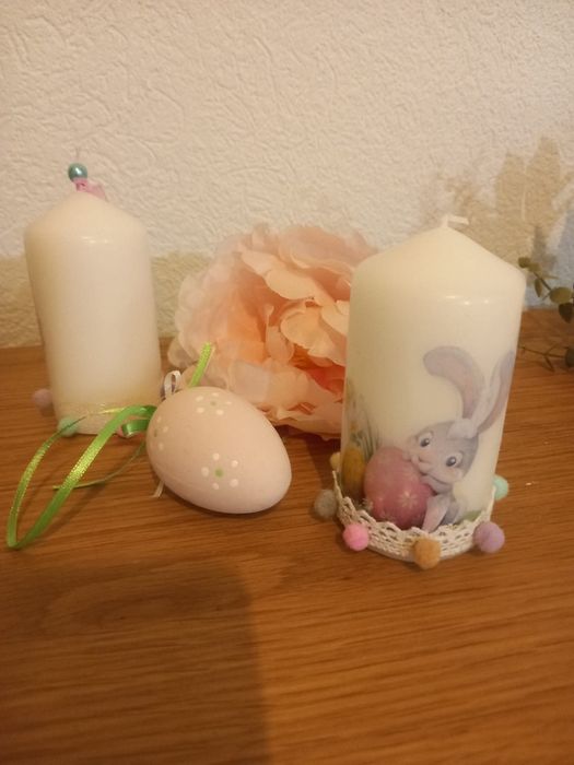 Velas de páscoa personalizadas