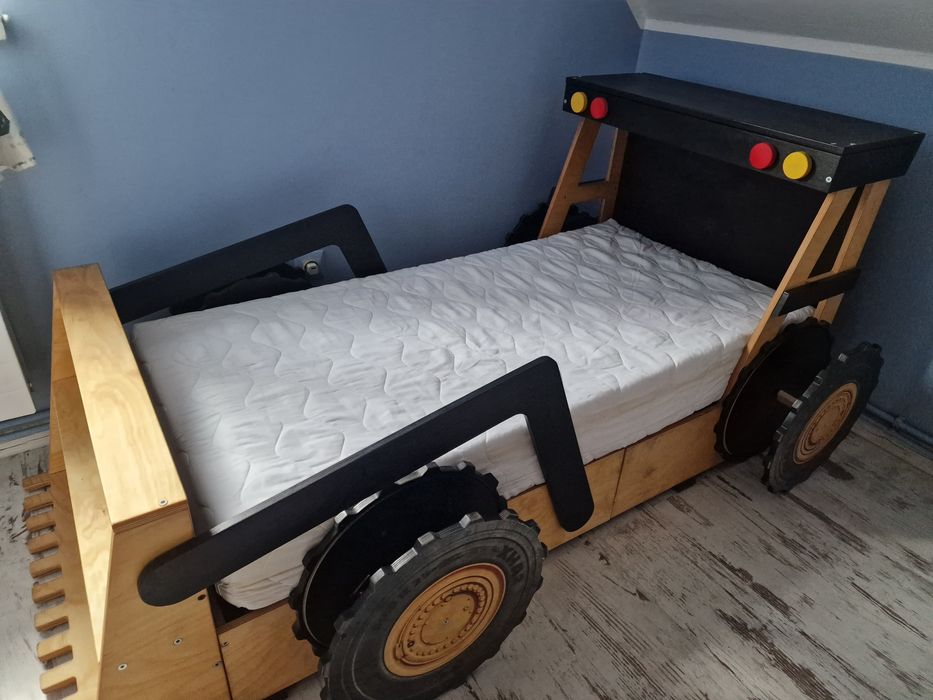 Łóżko koparka dla chłopca 150x75