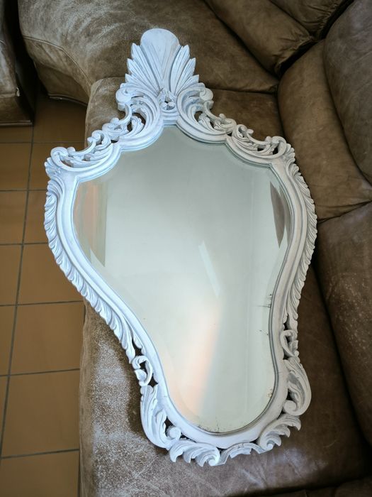 Espelho lacado branco