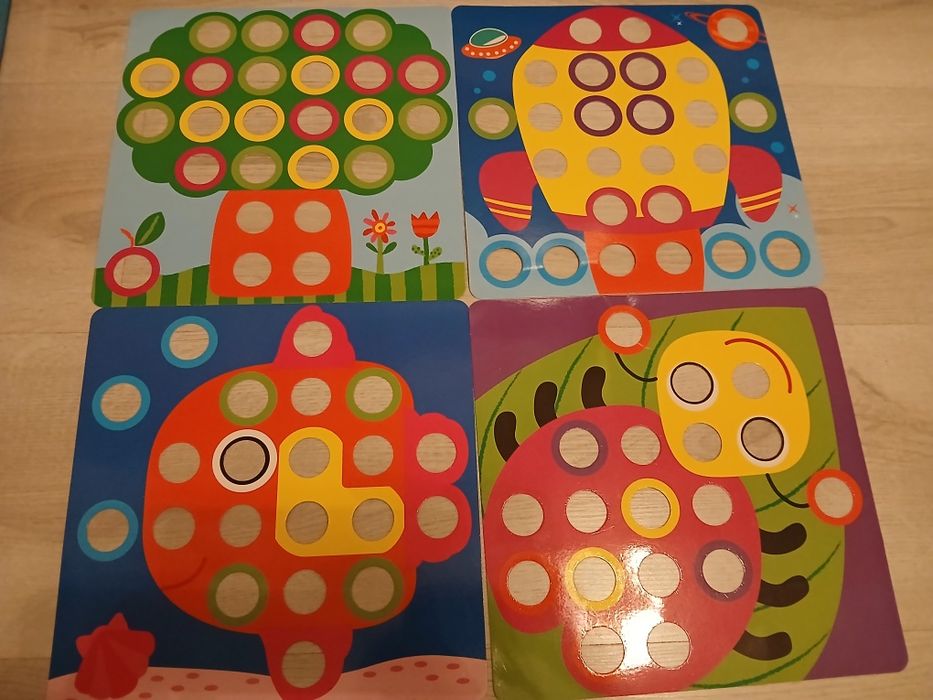 Guzikowy trening małej rączki zabawka edukacyjna dla dziecka 2-3 lata