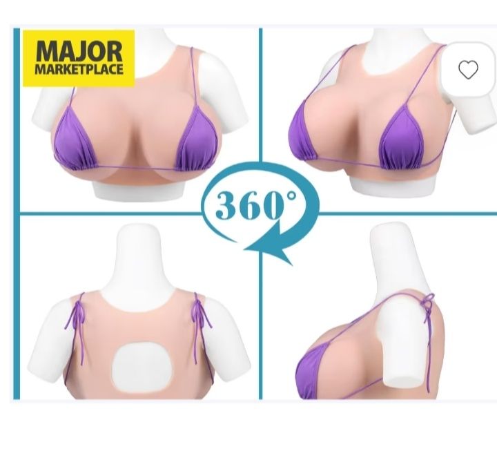 Silikonowe Gigantyczne Piersi K Kubek Realistyczne Formy – Opalona Skó