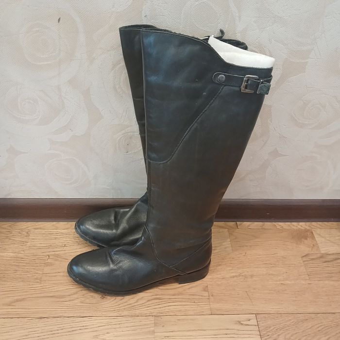 Кожаные  сапоги италия