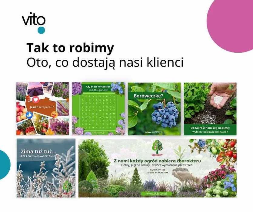 prowadzenie social mediów, strony www, wizytówki googla, marketing,