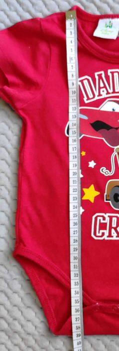 Disney baby śliczne czerwone body r. 68