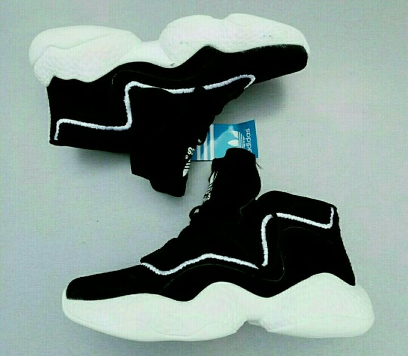 Adidas Crazy кроссовки женские модные высокие черные р 39