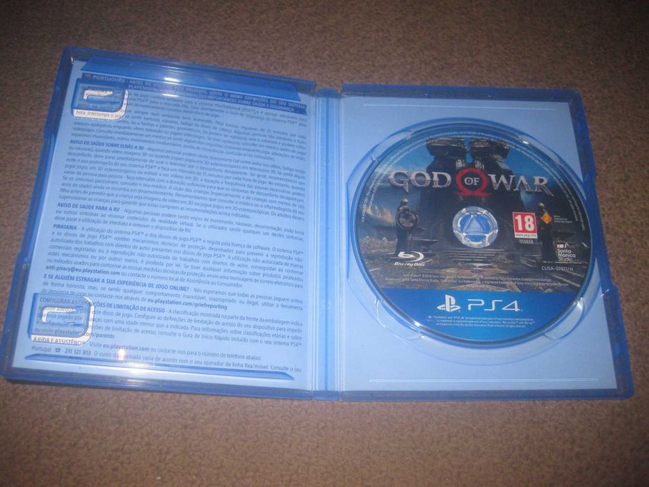Jogo "God Of War" para a Playstation 4/Impecável!