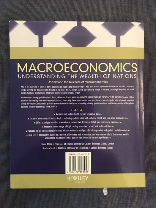 Macroeconomics by David Miles and Andrew Scott – Excellent Condition64550704572801121