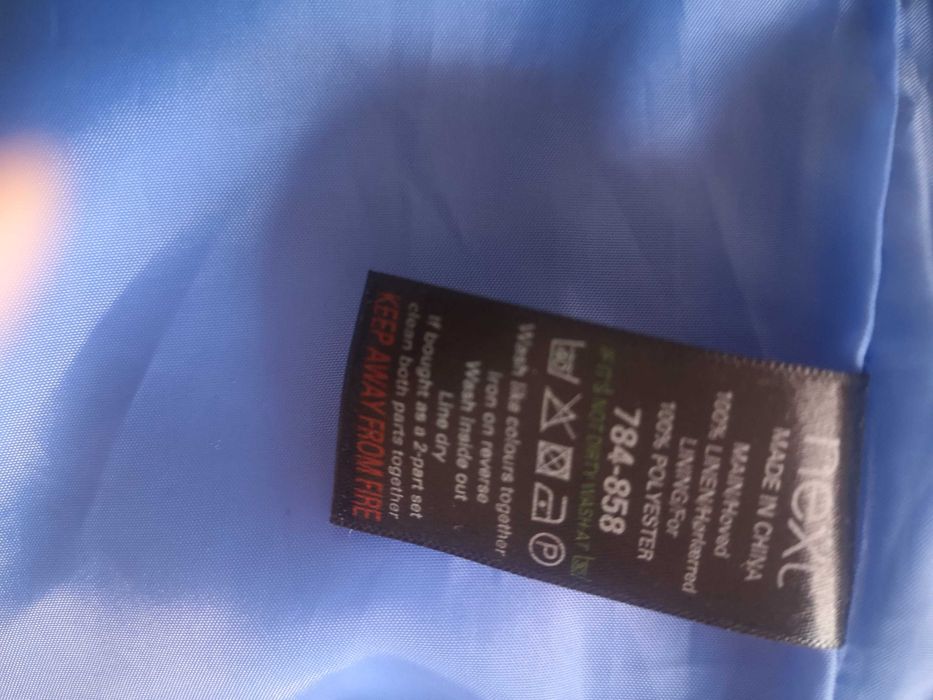 Next sukienka trapezowa LEN 100 % r. 36 (pól ceny zakupu)