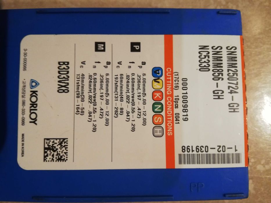 Płytki SNMM250724-GH