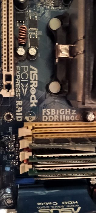 Płyta główna Asrock  Am2  plus procesor plus ram