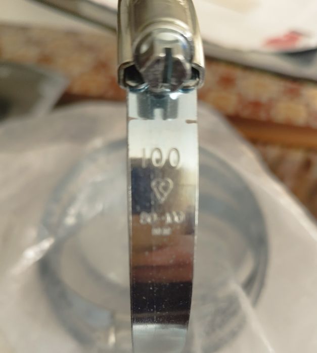 Abraçadeiras metálicas de inox (5 un.) 80-100 mm (NOVAS)