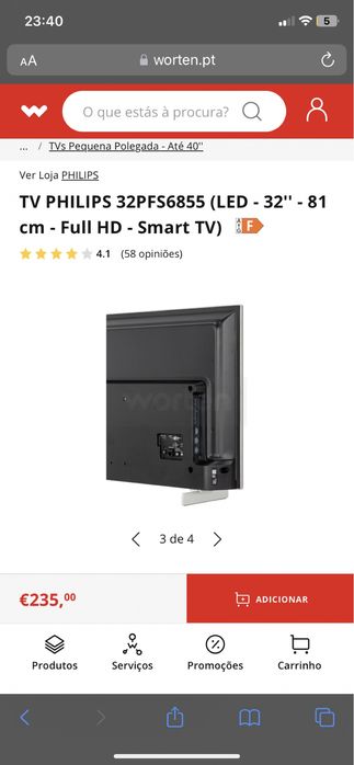 Vendo Tv igual a das fotografias