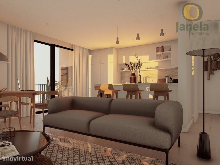 Maravilhoso T2 NOVO com piscina, jardim e garagem, perto do Aeropor...