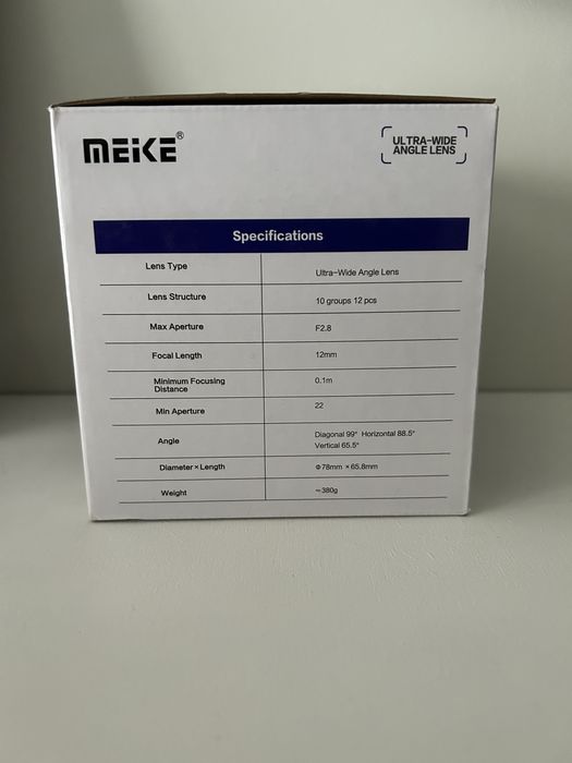 Meike MK 12mm F 2.8 -Sony E