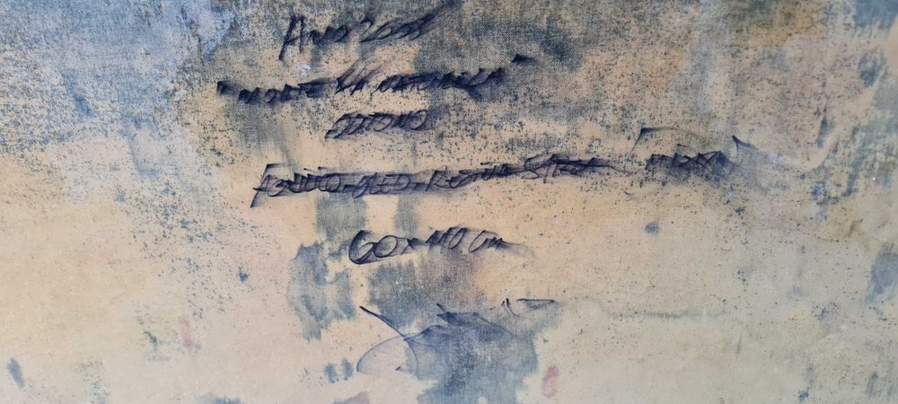 Pintura Acrílico S/Tela Abstrato com resina epoxy de José Barbosa