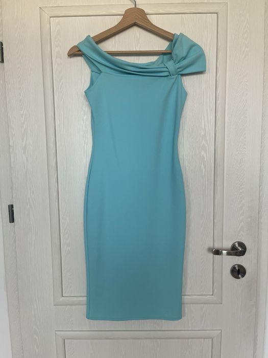 Turkusowa sukienka tuba rozmiar 36/S