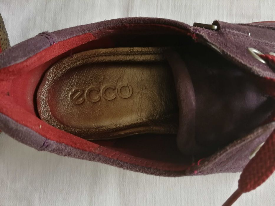 Ecco sneakersy niskie fioletowe rozm.38