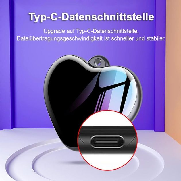 Міні-кольє з диктофоном STTWUNAKE Чорний