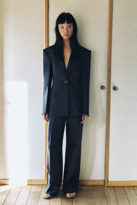 Штани із 100 % льону ZARA розмір М