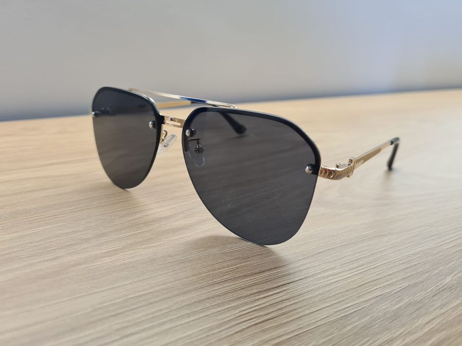 HIT Nowe Męskie Okulary Przeciwsłoneczne Polaryzacyjne UV400 Złote