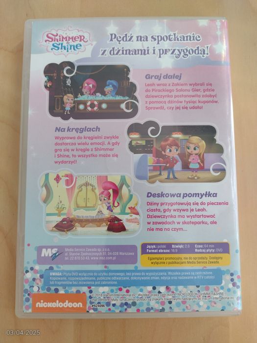 Shimmer i Shine DVD dubbing pl