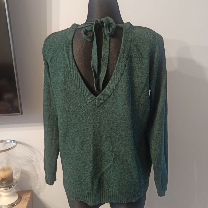 Sweter Vila butelkowa zieleń rozmiar L