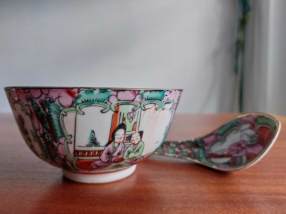 Conjunto de Taças + Colher - Loiça de Macau