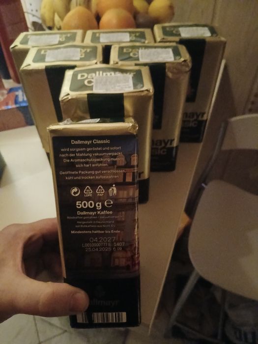 Kawa sypana mix Jacobs, dallmayr, lavazza.  1kg, 500g,250g