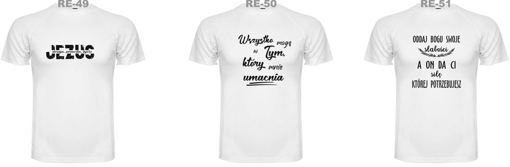 Religijna koszulka Bóg Jezus Wiara t-shirt rozm. M, L, XL lub 2XL
