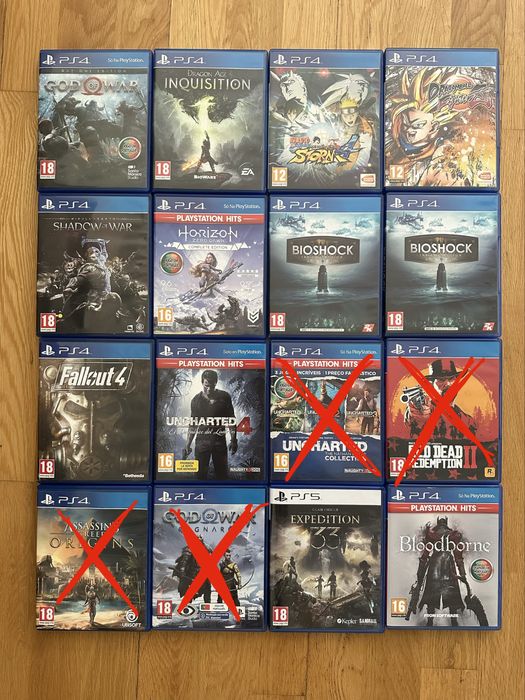 Jogos originais PlayStation 4/PS5 — vários títulos disponíveis