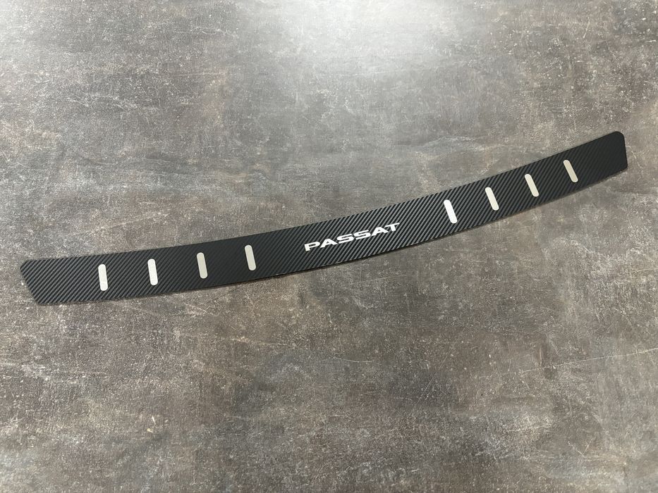 Накладка на задній бампер VW Passat B7 USA NMS Нержавійка + Карбон