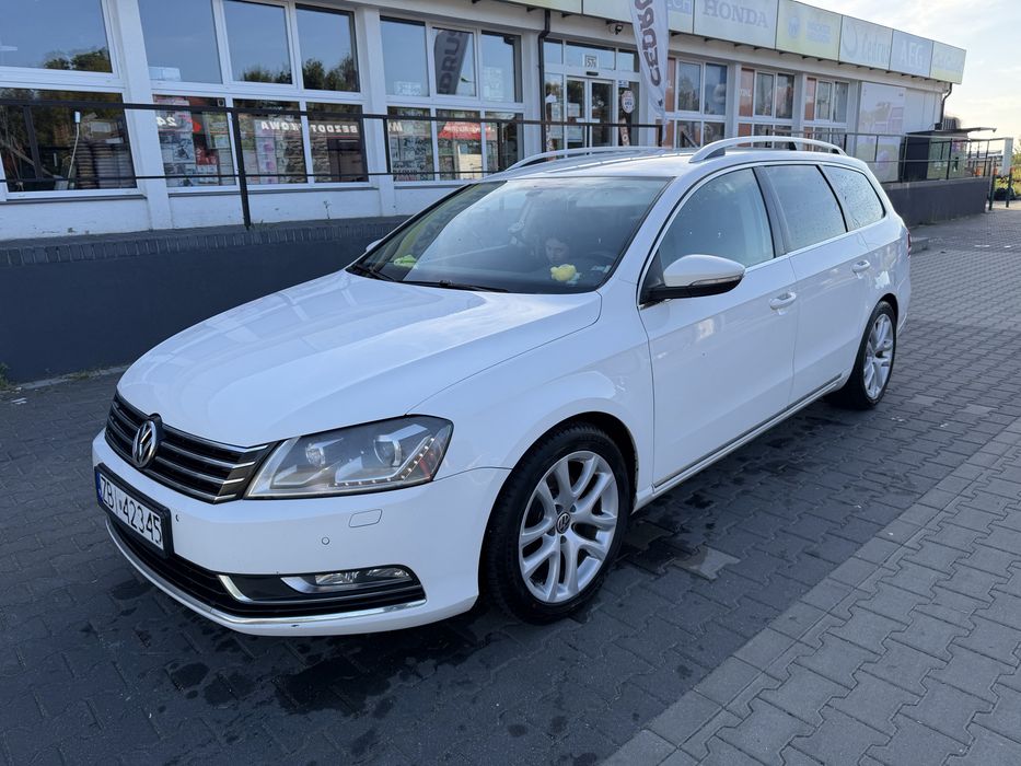 VW Passat B7 • 2012• 2.0 TDI 170KM • Bixenon • LED • Skóry • Kamera • Webasto • Hak • Zamiana