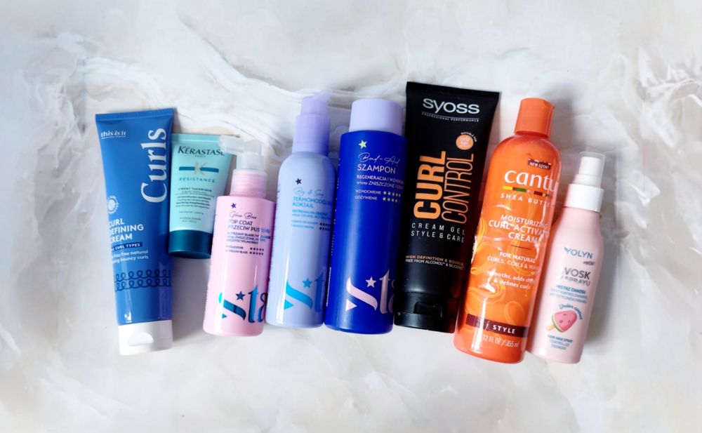 Kosmetyki do włosów zestaw - stylizacja pielęgnacja włosów