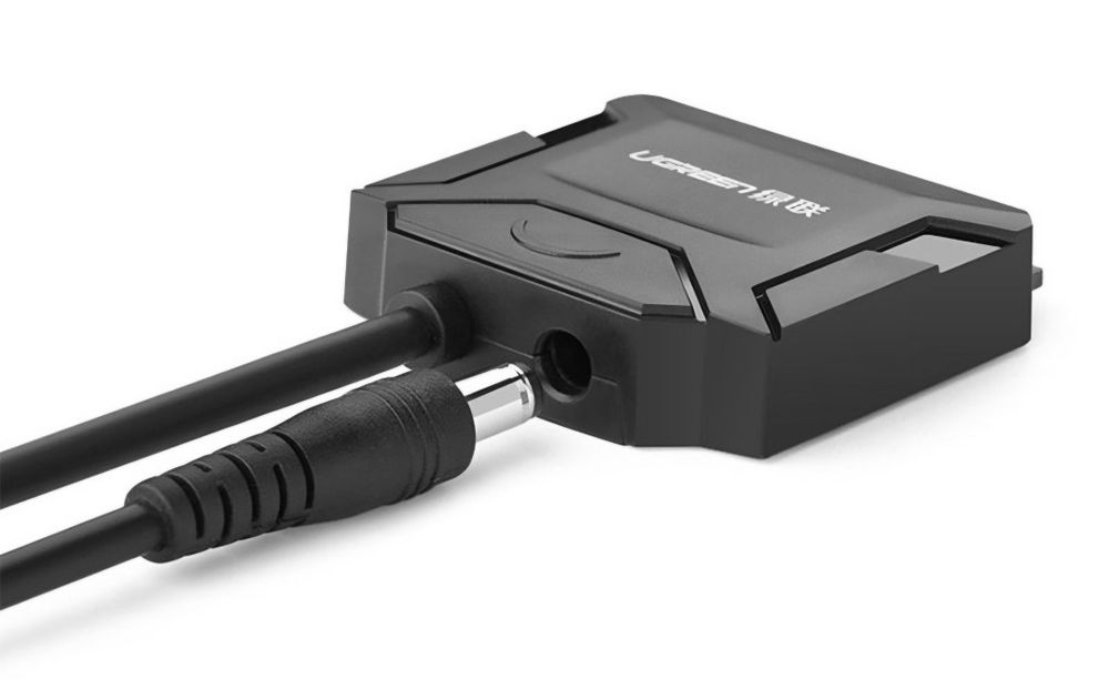 Перехідник UGREEN CR108 USB 3.0 to SATA III (F) + DC Adapter Black (20