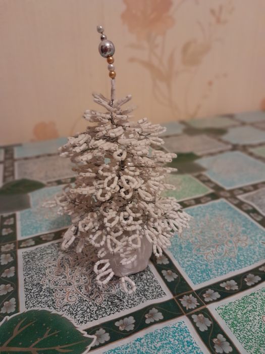 Ялинка з бісеру, ручна робота, на подарунок
