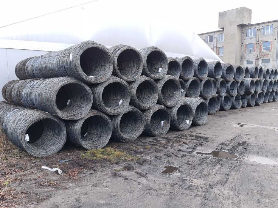 Walcówka w kręgu, kręgach, drut gładki