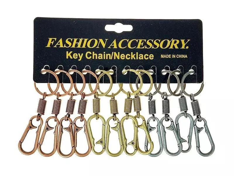 Brelok metalowy karabińczyk (12szt). Adar. Nowy Produkt