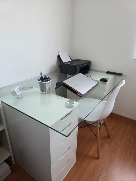 Tampo de Vidro / Mesa /Secretária