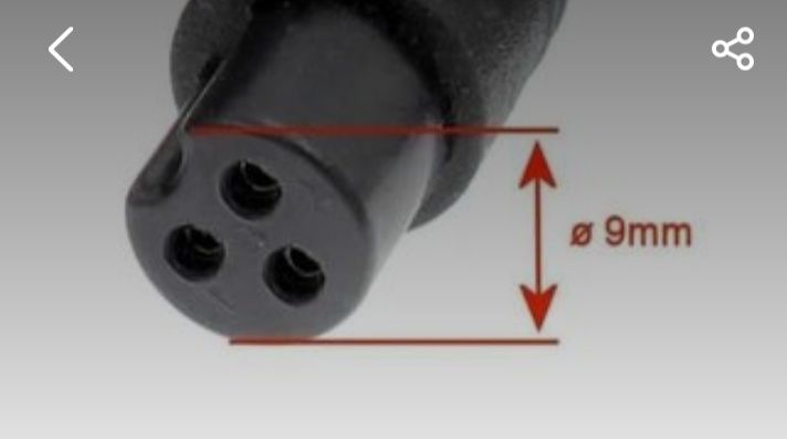 9mm 3pin żenska Mocna ładowarka o napięciu 54.6V i prądzie 3A.
