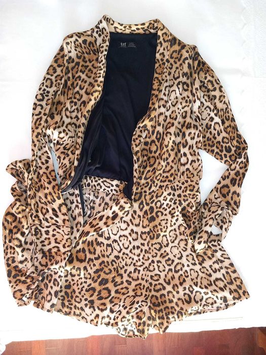 Macaco calção padrão tigresa forrado tamanho M - Zara