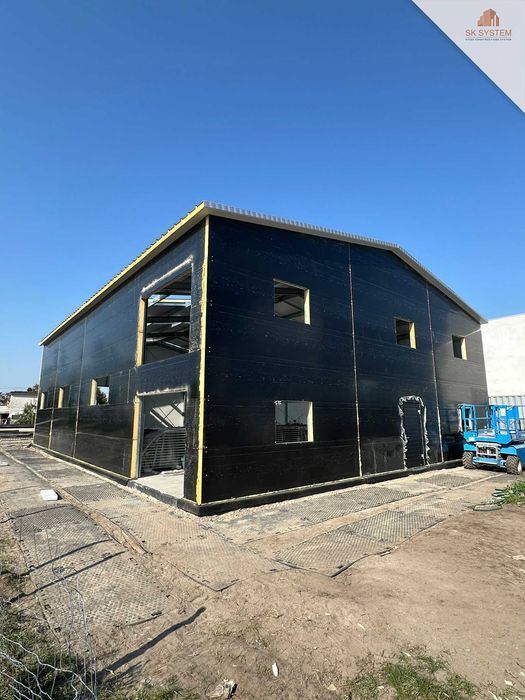 Hala 300 m2 stalowa magazyn warsztat płyta konstrukcja SK SYSTEM