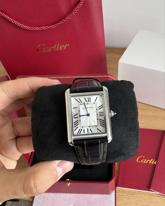Relogio Cartier Tank Must -  Preto