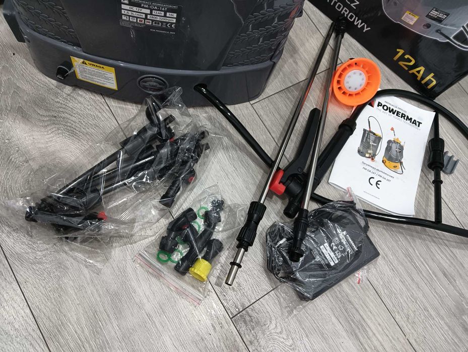 Opryskiwacz Akumulatorowy 12Ah ładowarka zestqaw