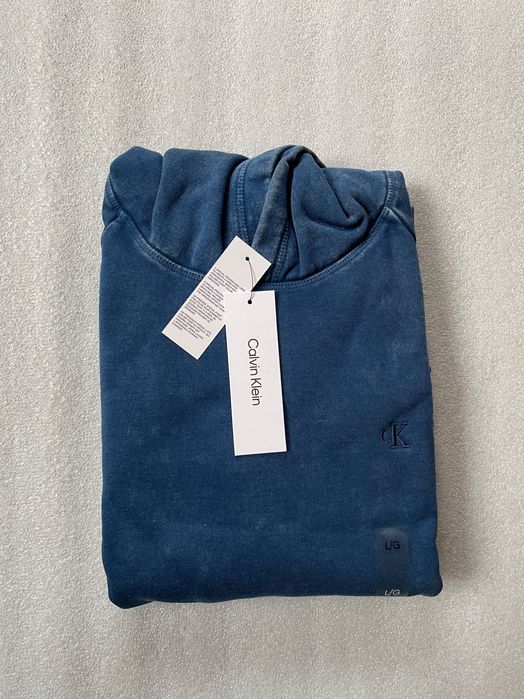 Кофта calvin klein худи (ck hoodie insignia blue over ) c америки L