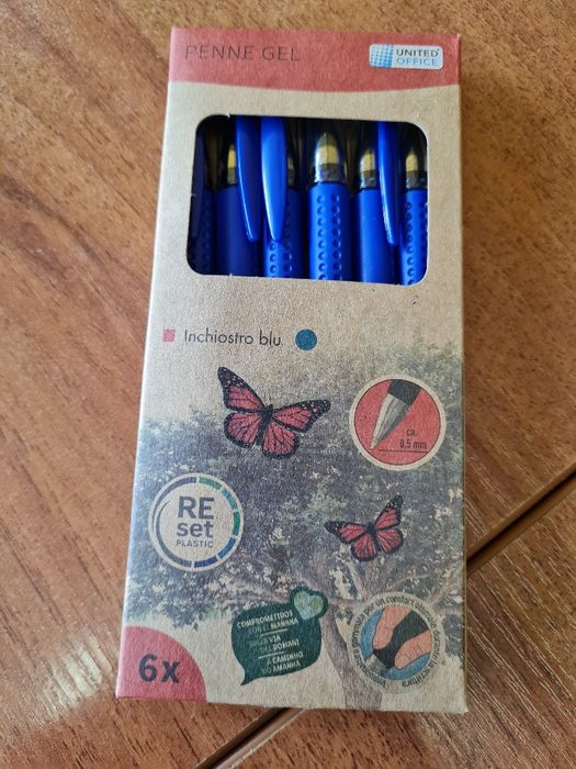 Długopisy żelowe 6szt. United Office