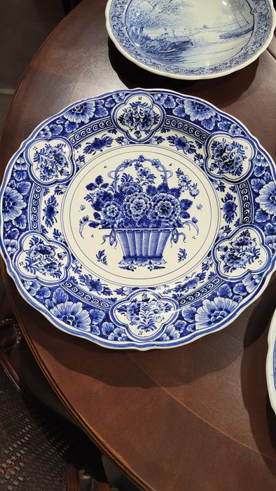 Колекційна велика настінна тарілка 42 см HOLLAND DELFT